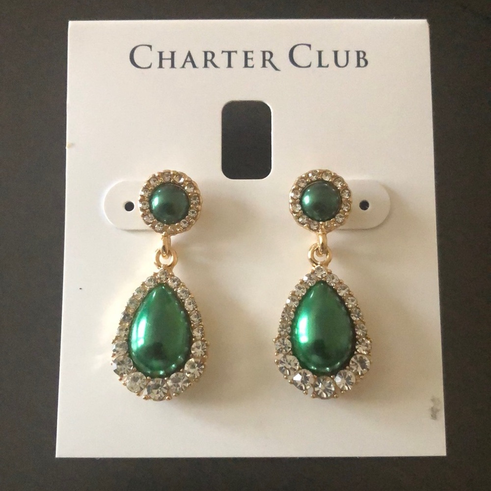 Charter club earrings brand new in excellent condition.